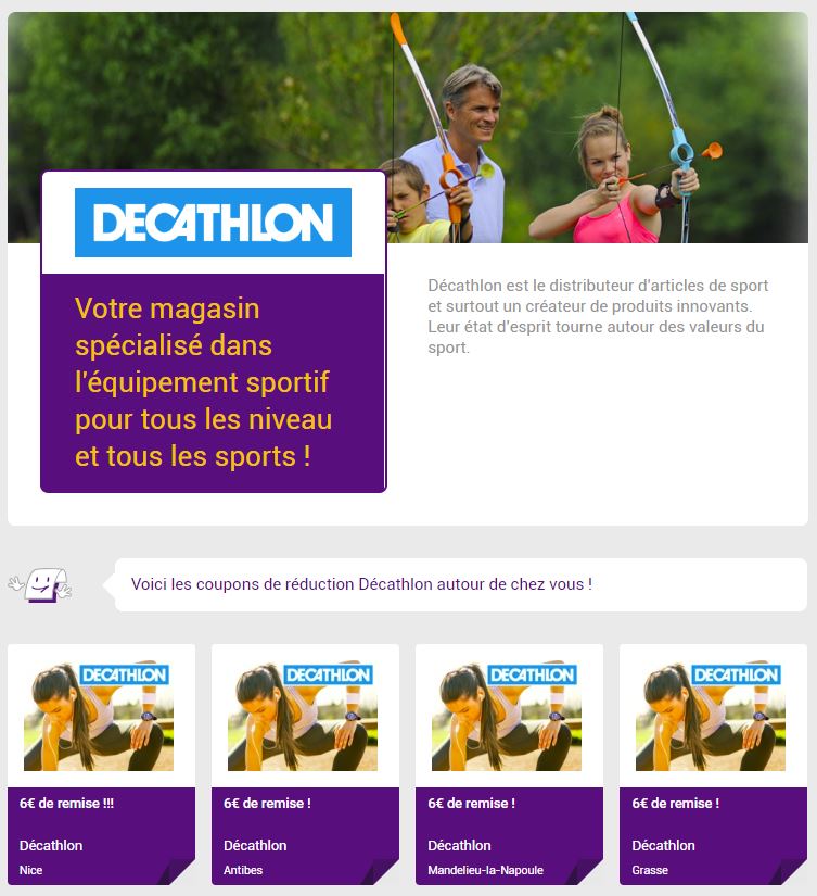 Bons de reduction Decathlon