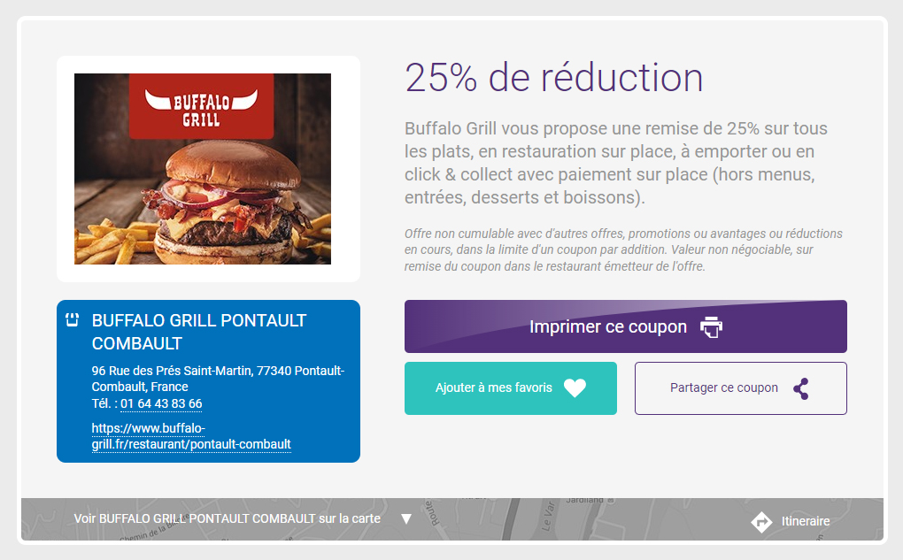 Réduction Buffalo Grill